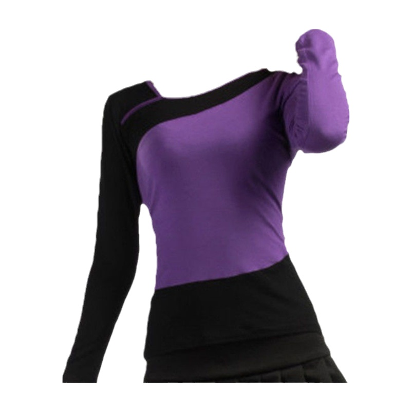 时尚跳广场舞休闲表演服装正品女莫代尔长袖上衣春夏季健身舞蹈服